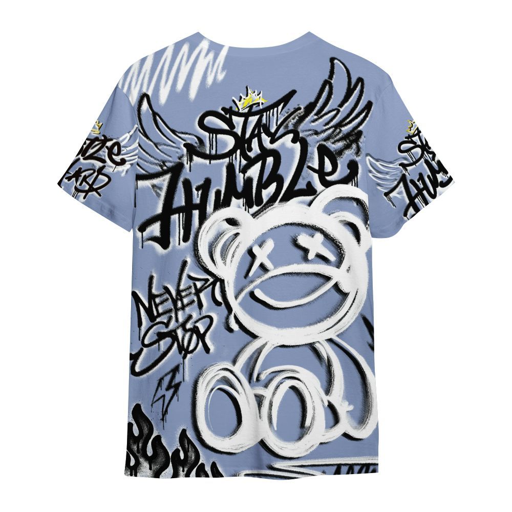 Shirt To Match Retro Blue Grey 13s - Humble Drip Streetwear Graffity All Over Print