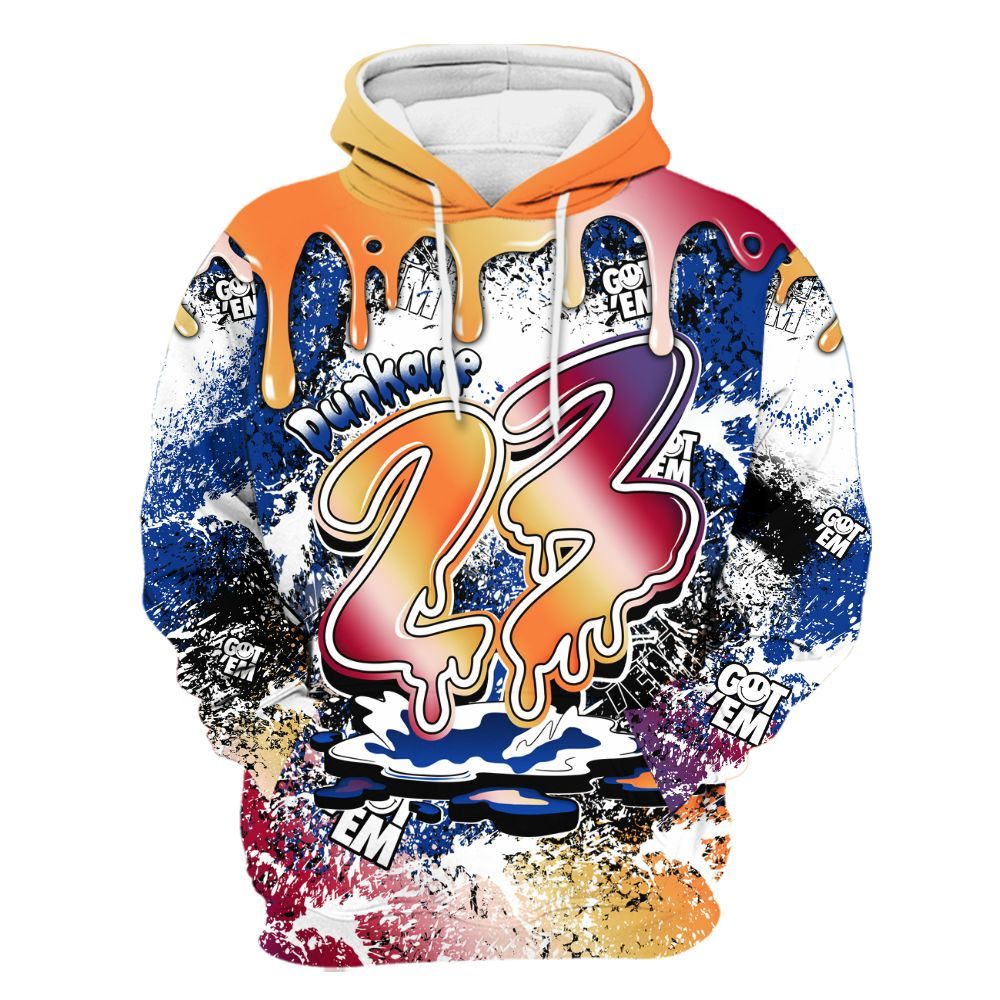 Hoodie To Match Air Griffey Max Los Angeles 1s - Dripping 23 Drip All Over Print