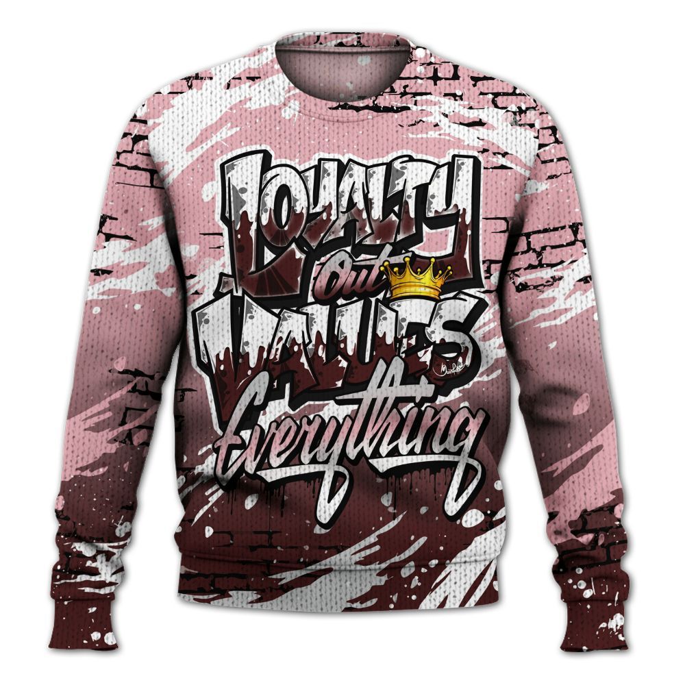 Knitted Sweater To Match Air Max 90 Neapolitan 2025 - Values Of Loyalty Drip