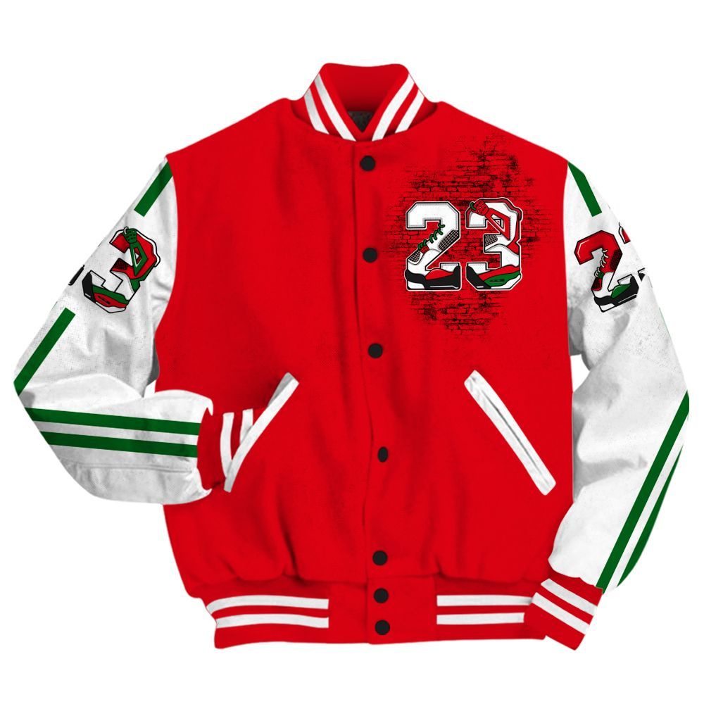 Varsity Jacket To Match Chicago 13s - Custom Number 23 Dirty All Over Print