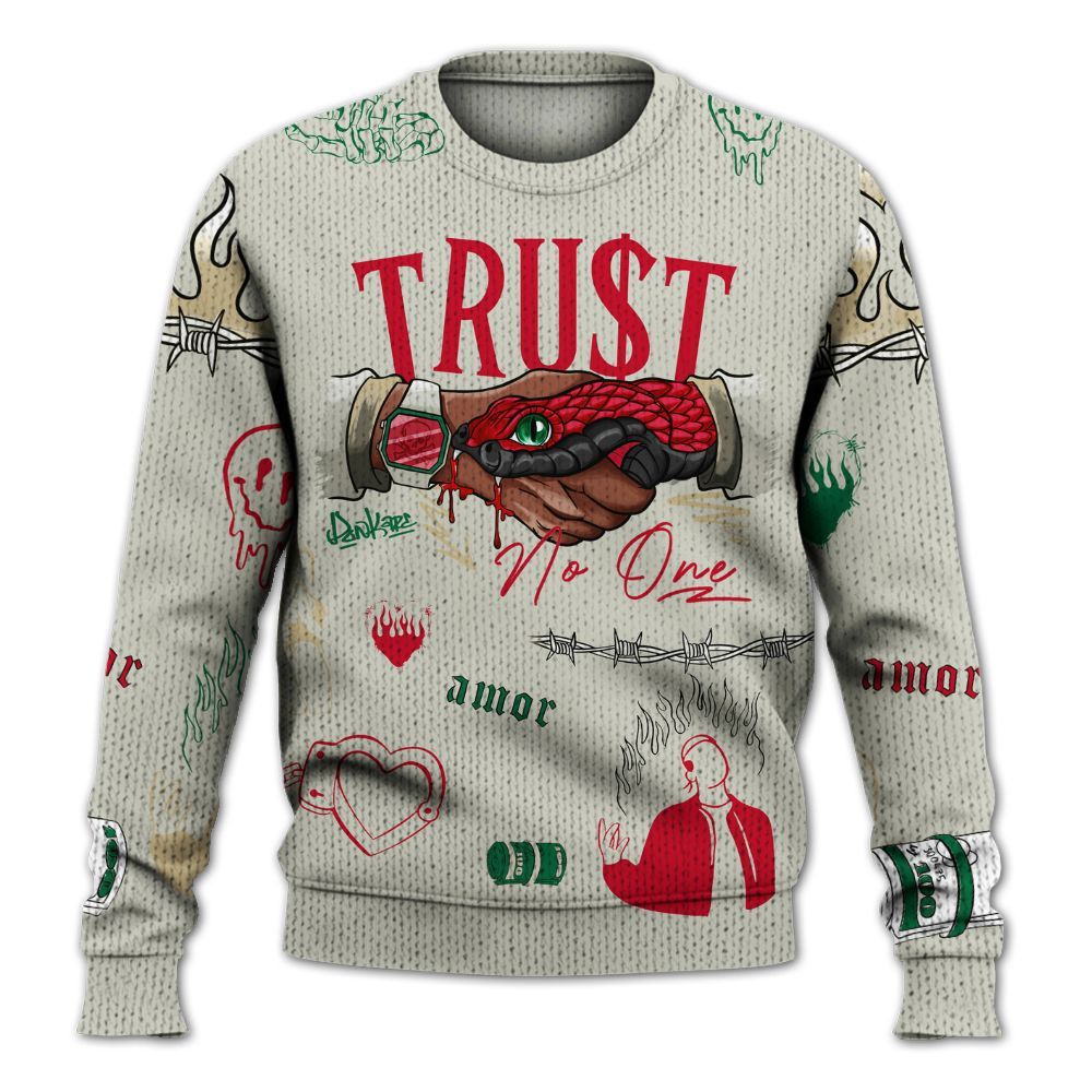 Knitted Sweater To Match El Grito 5s - Snake Trust No One