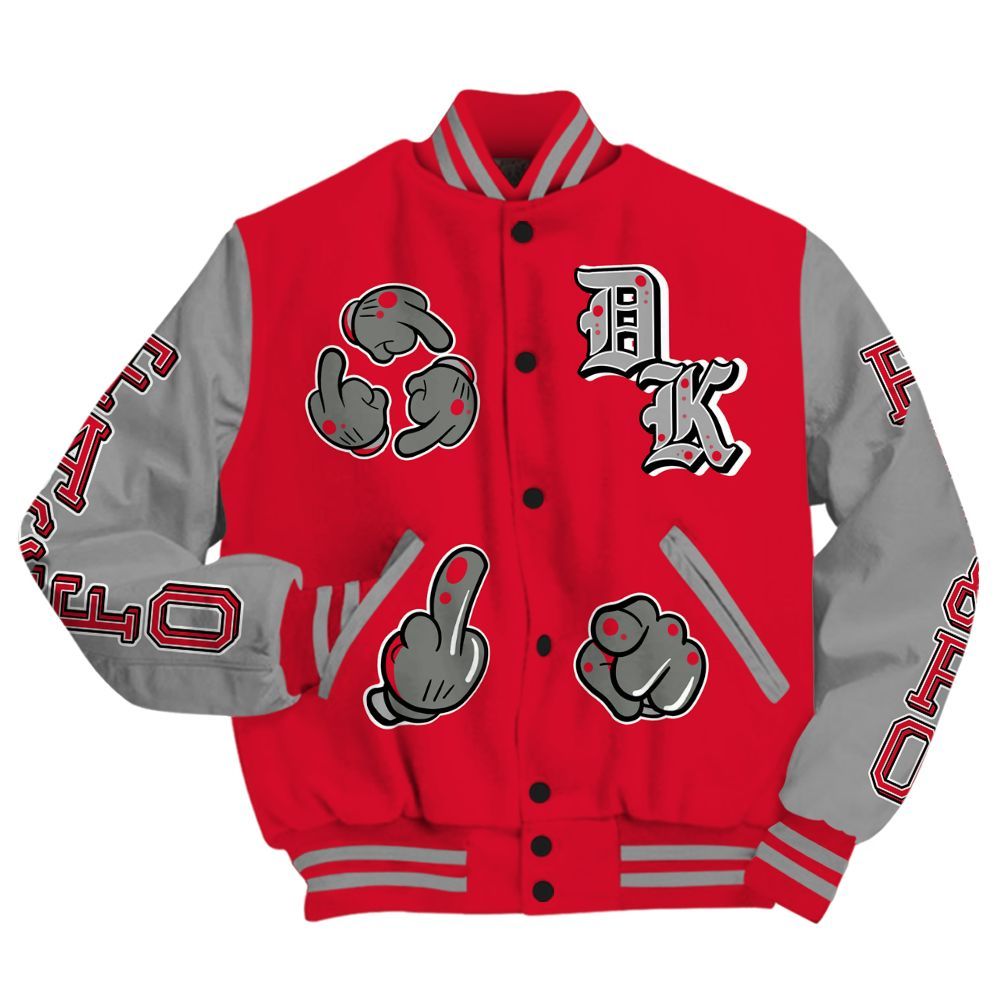 Varsity Jacket To Match Air Max Sunder Gore Tex Fire Red - F Around Find Out Graphic All Over Print