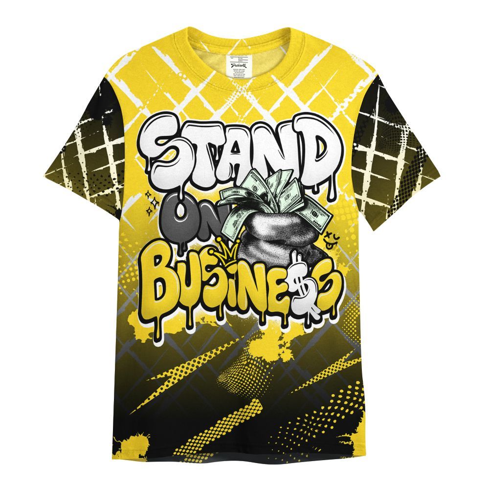 Shirt To Match Retro Thunder 4s - Halftone Stand Business Dripping All Over Print