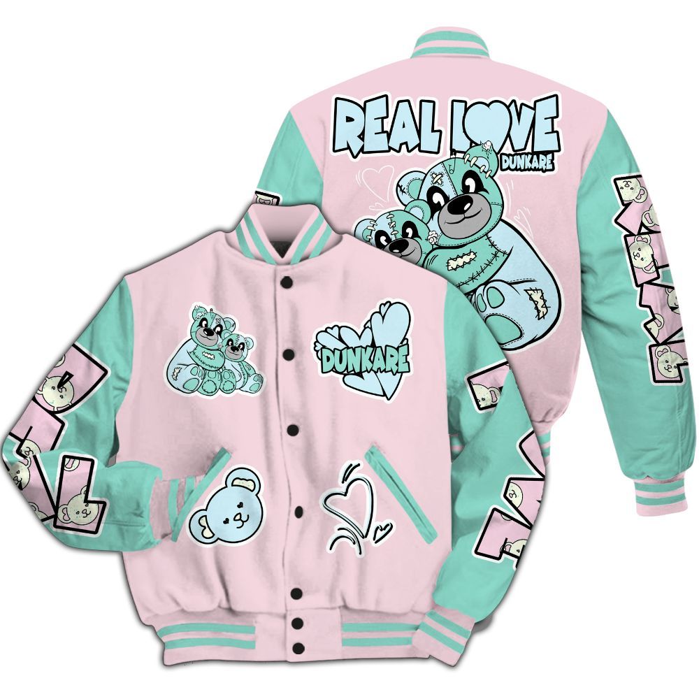 Varsity Jacket To Match Retro Easter 5s - Sincere Fondness Bear All Over Print