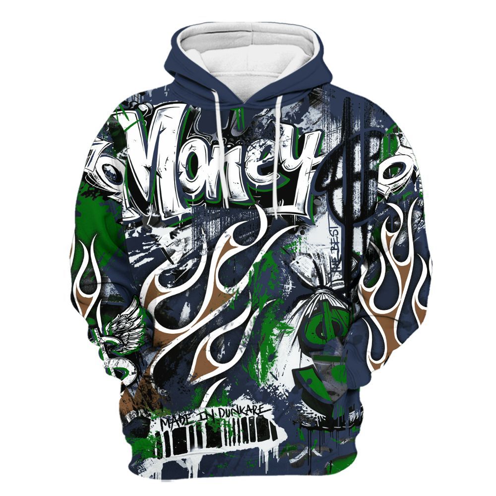 Hoodie To Match Midnight Navy 13s - The Best Money All Over Print