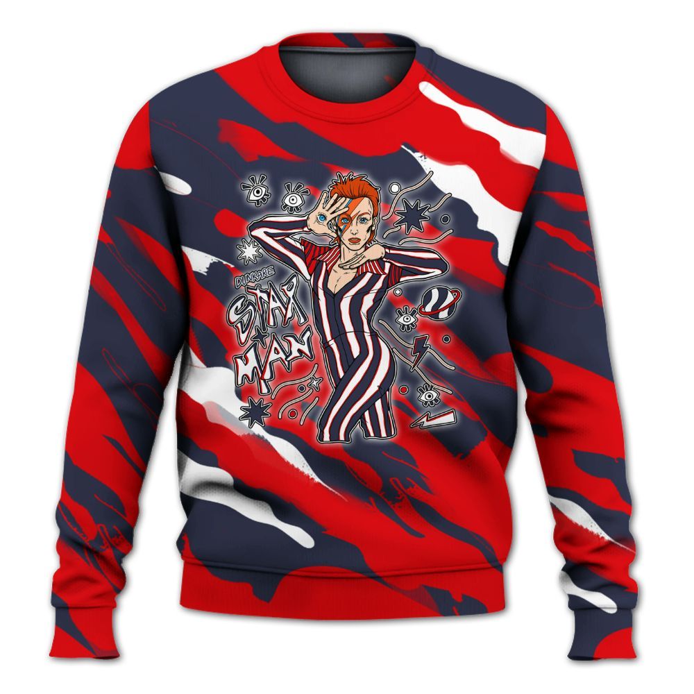 Sweatshirt To Match Low OG Howard University 1s - Starmans Graphics Colored All Over Print