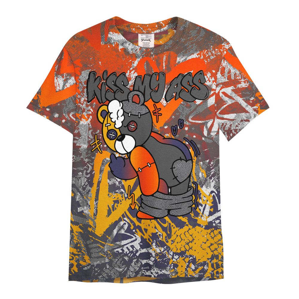 Shirt To Match Rio 3s - Kiss My Hugz Heart Grunge Graphics Shirt Unisex