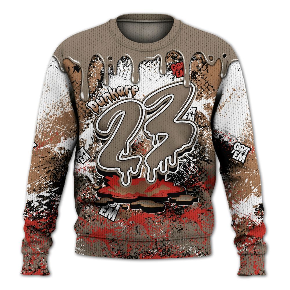 Knitted Sweater To Match Air Max Rocky Distressed - Dripping 23 Drip