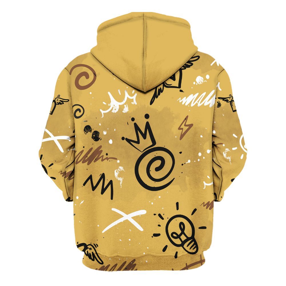 Hoodie To Match Retro Cacao Wow 4s - Drip Been Di2ferent All Over Print