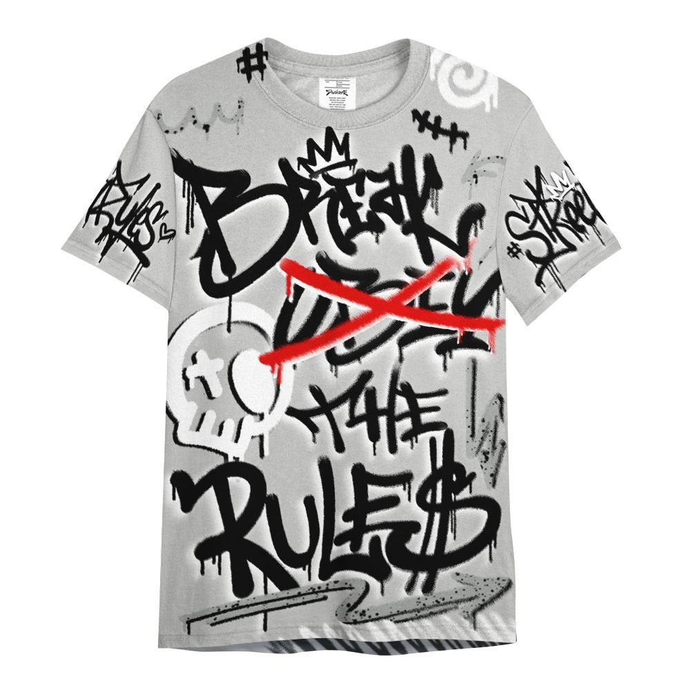 Shirt To Match Retro White Oreo 4s - Break Rules Streetwear All Over Print