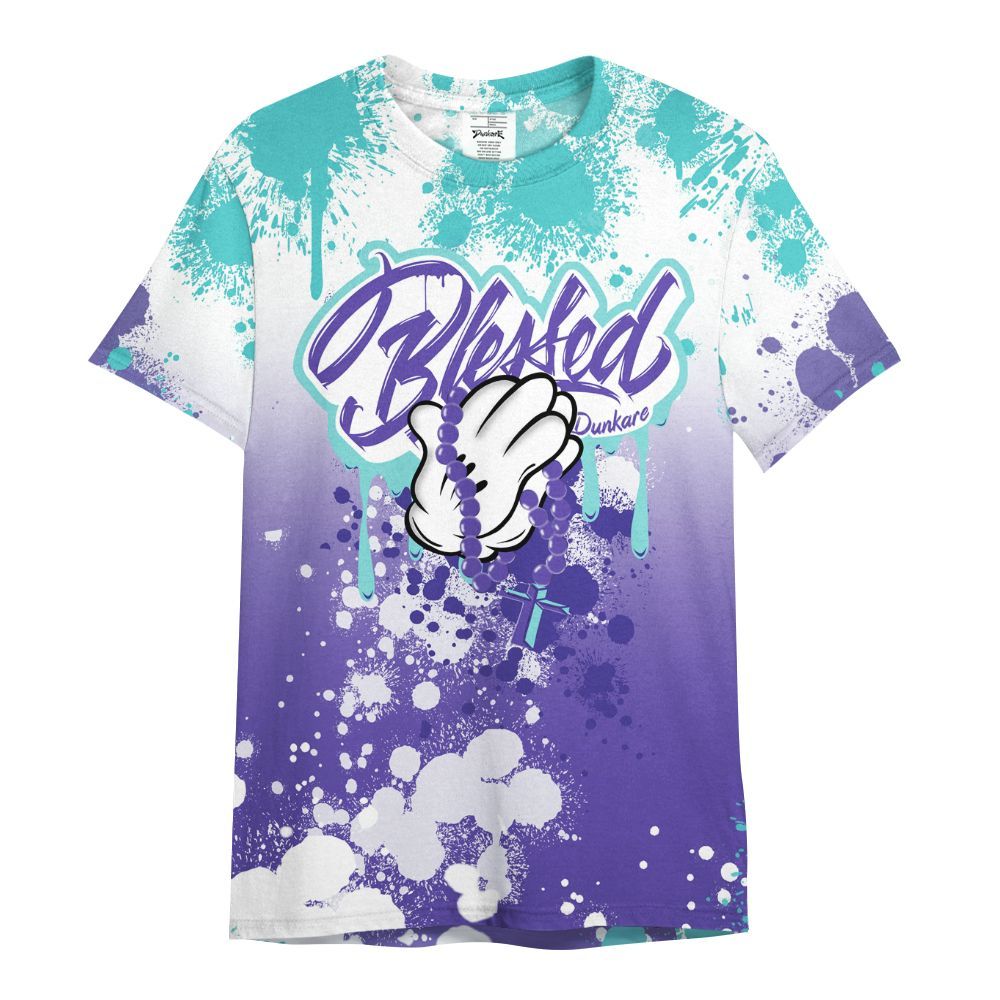 Shirt To Match Low Hornets 1s - God Blessed Ink Drip All Over Print