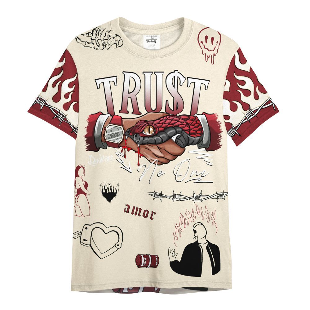 Shirt To Match Valentine's Day 2026 4s - Snake Trust No One All Over Print