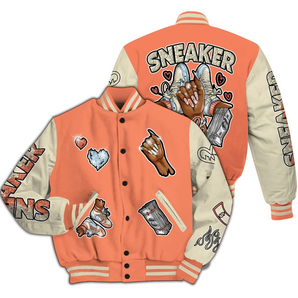 Varsity Jacket To Match DJ Khaled Crimson Bliss 5s - Sneakerz Girlz All Over Print