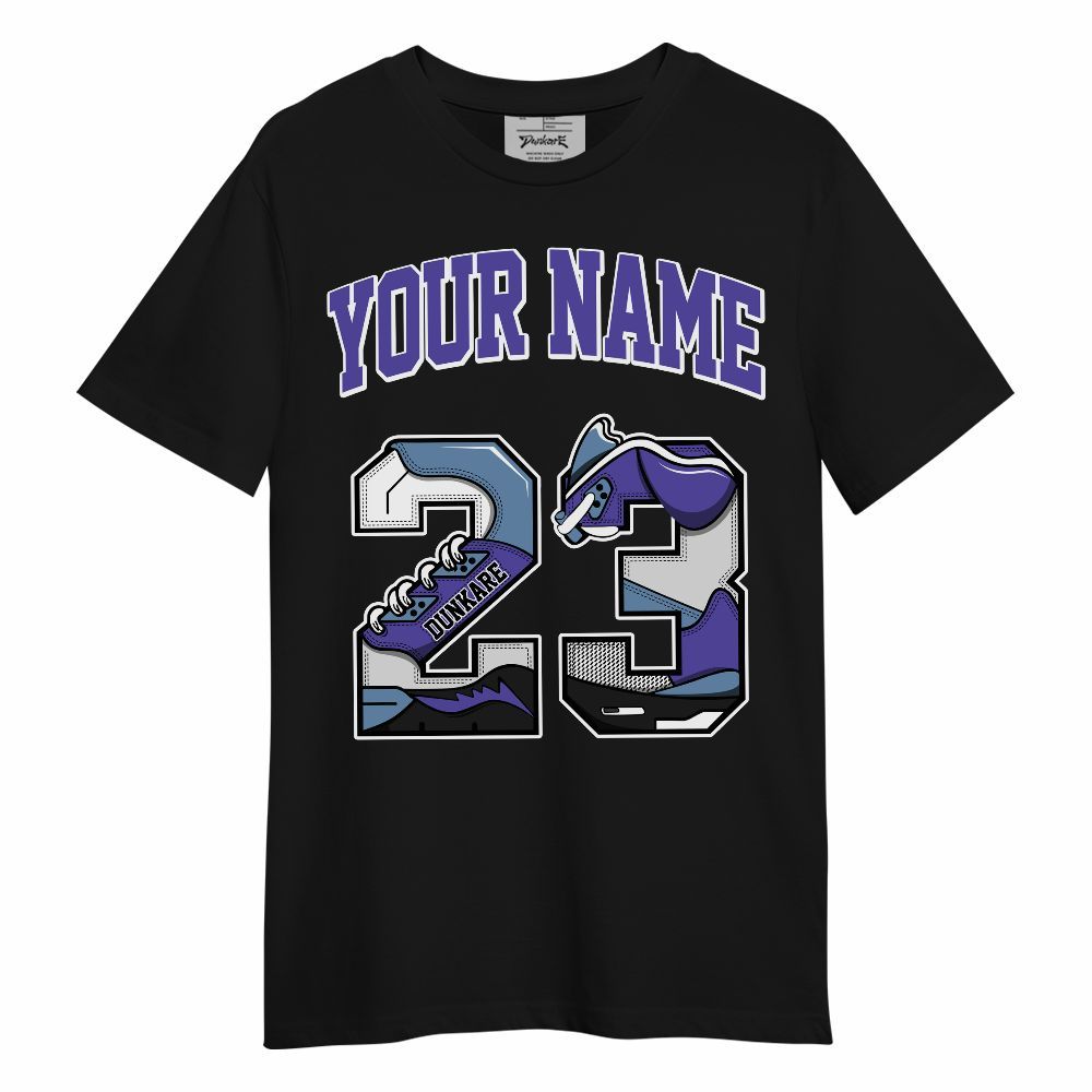 Shirt To Match Retro Concord 5s - Custom Name Number 23 5s Unisex Shirt