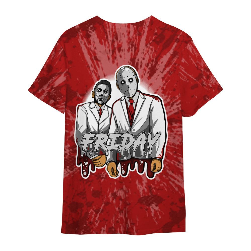 Shirt To Match Red Taxi 12s - Friday Halloween Graphic Luxury All Over Print