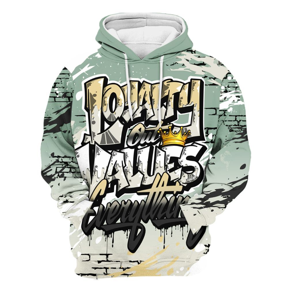 Hoodie To Match Joins Year Of The Snake 5s - Values Of Loyalty Drip All Over Print
