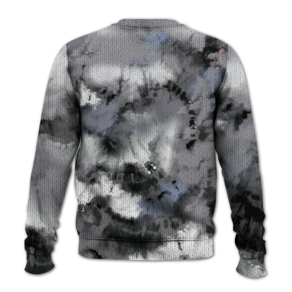 Knitted Sweater To Match Low Cement Grey 11s - God Blessed Tie Dye