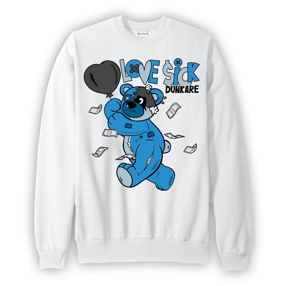 Sweatshirt To match Powder Blue 9s Sweatshirt - Loves Sick Graphic