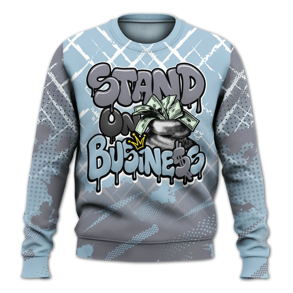 Sweatshirt To Match Chambray 7s - Halftone Stand Business Dripping All Over Print