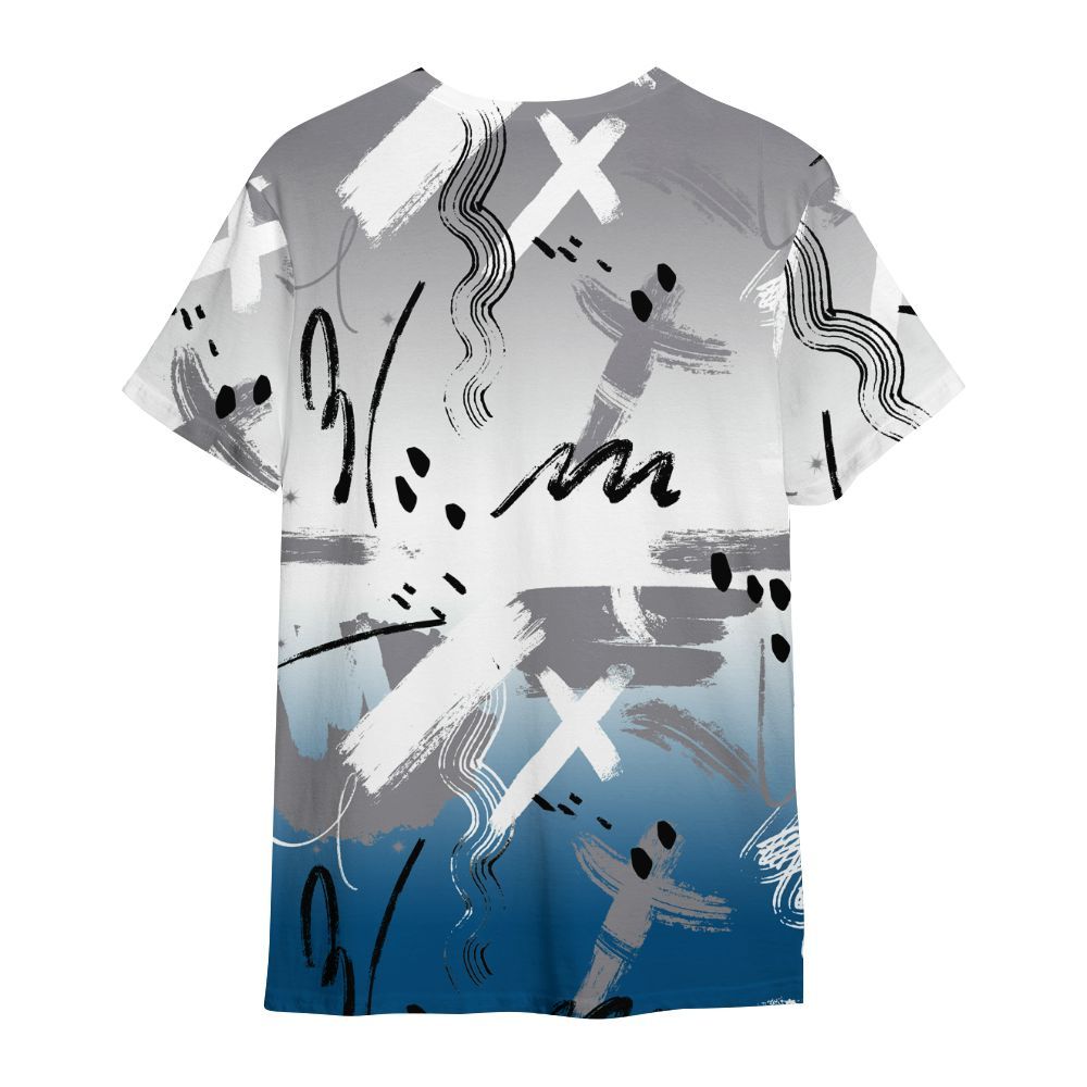 Shirt To Match High OG True Blue 1s - Money Hustle Grind Pray All Over Print