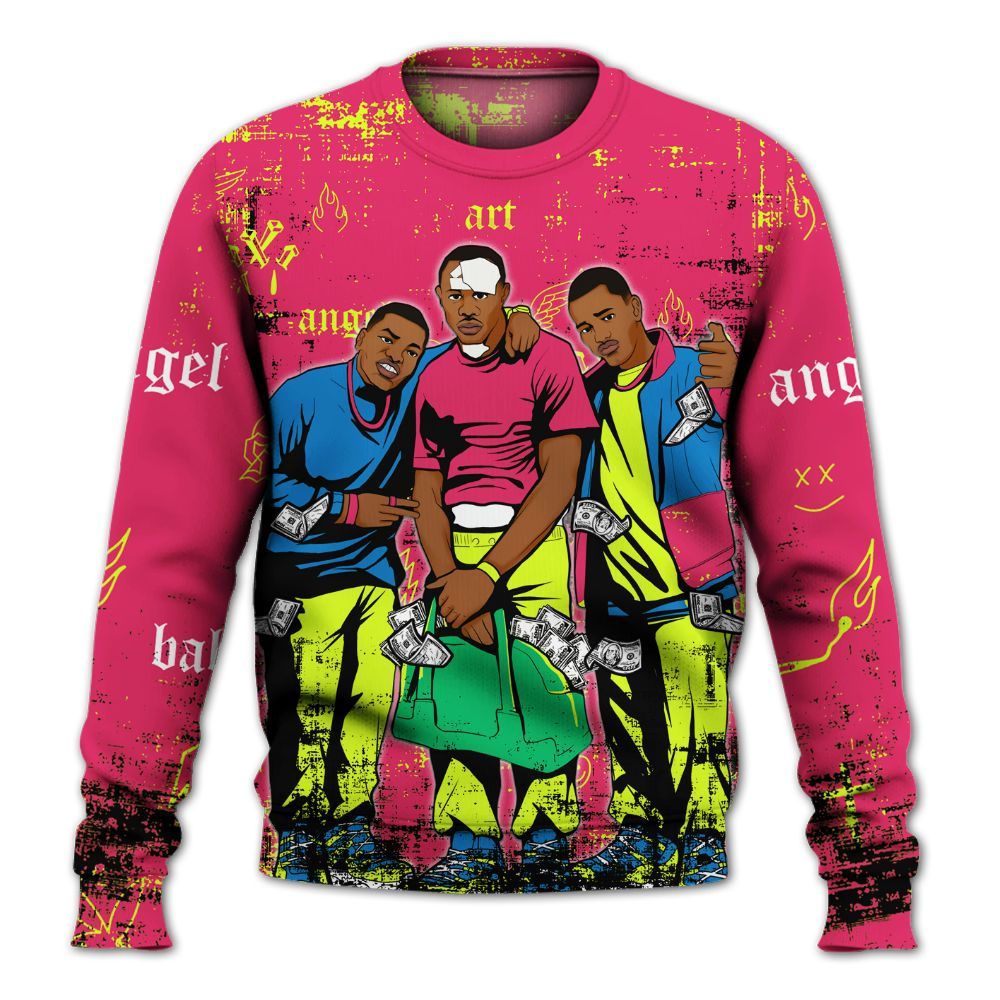 Sweatshirt To Match Ja 3 Kool Aid - Paid In Full Money All Over Print