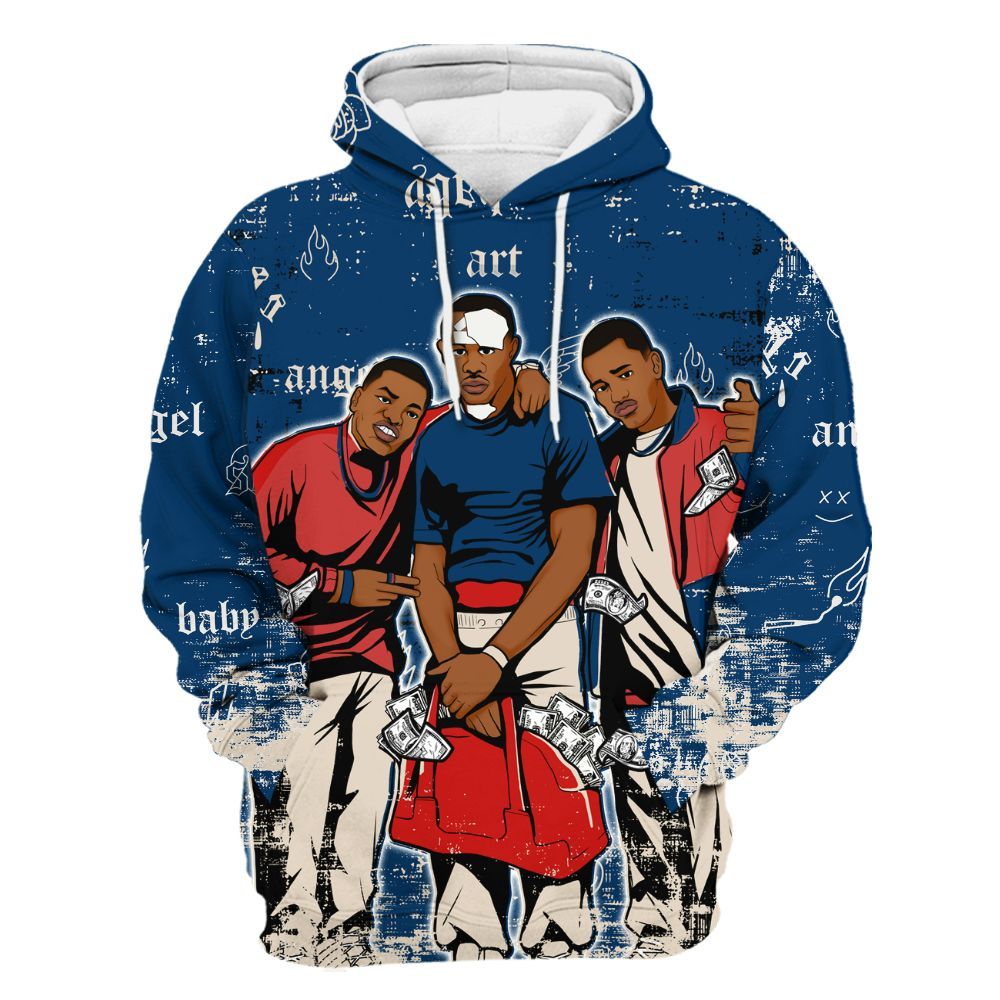 Hoodie To Match Retro Rare Air 11s - Paid In Full Money Street Graphic All Over Print
