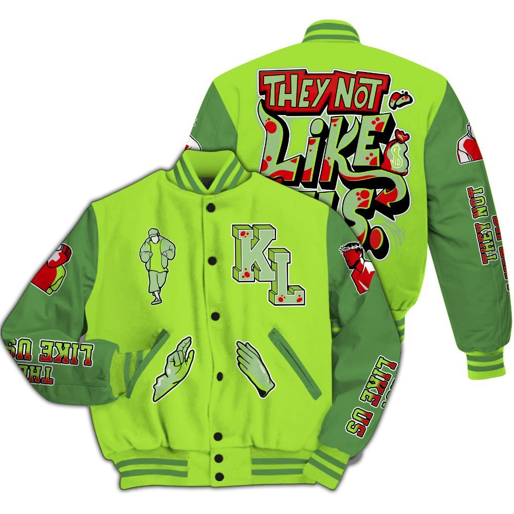 Varsity Jacket To Match Kobe 6 SE Grinch - Dislike Us Graphic All Over Print