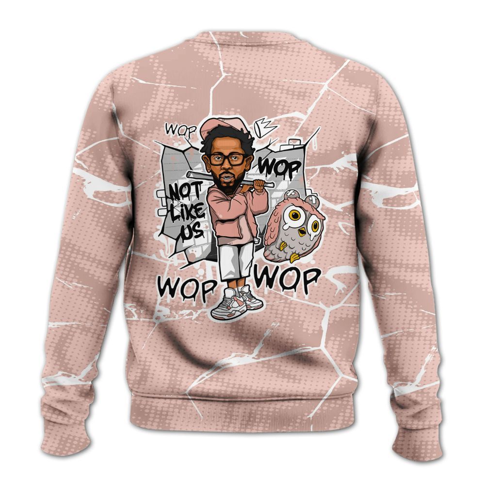 Sweatshirt To Match Low Legend Pink 11s - None Like ComptonCity Graphic Crack All Over Print