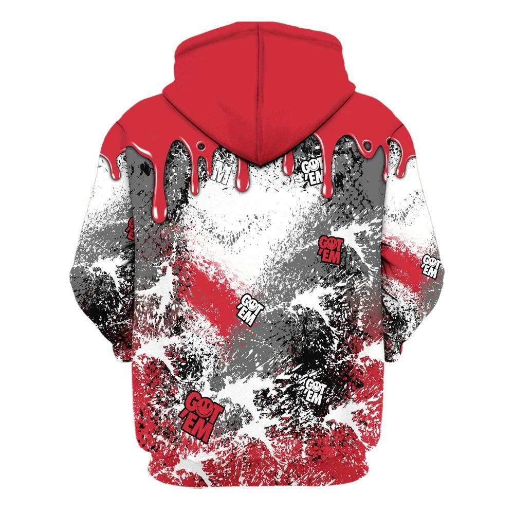 Hoodie To Match Bunny 2025 8s - Dripping 23 Drip All Over Print