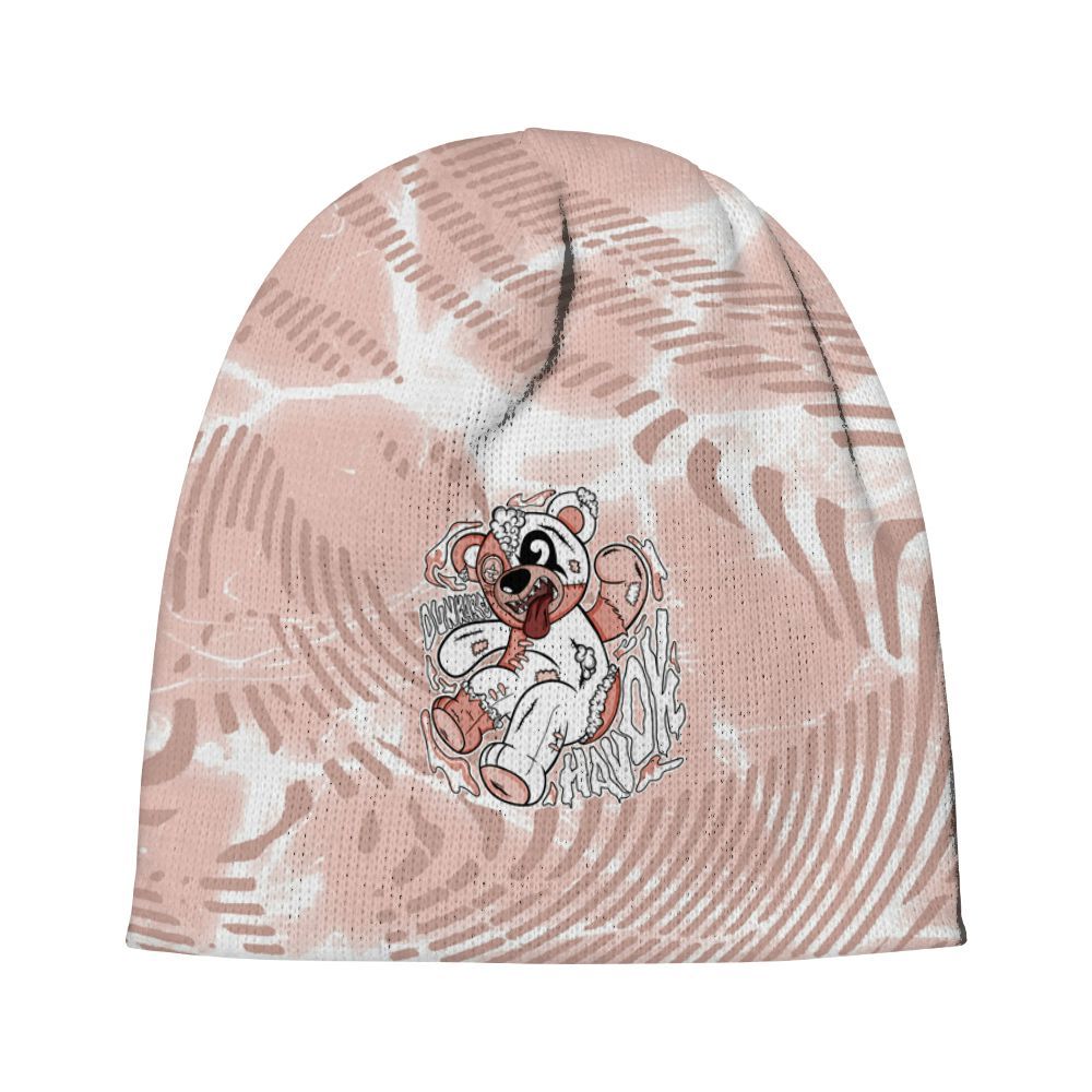 Beanie Hat To Match Low Legend Pink 11s - Havok Bear Graphic