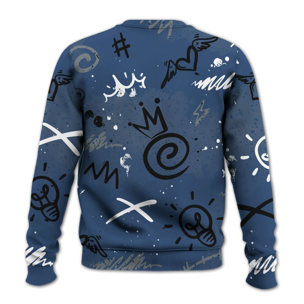 Sweatshirt To Match Midnight Navy 4s - Drip Been Di2ferent All Over Print