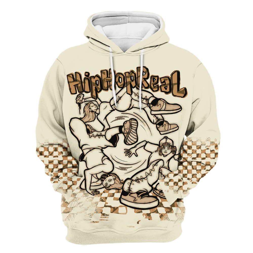 Hoodie To Match Orewood Brown 3s - Feel Life Street Style All Over Print