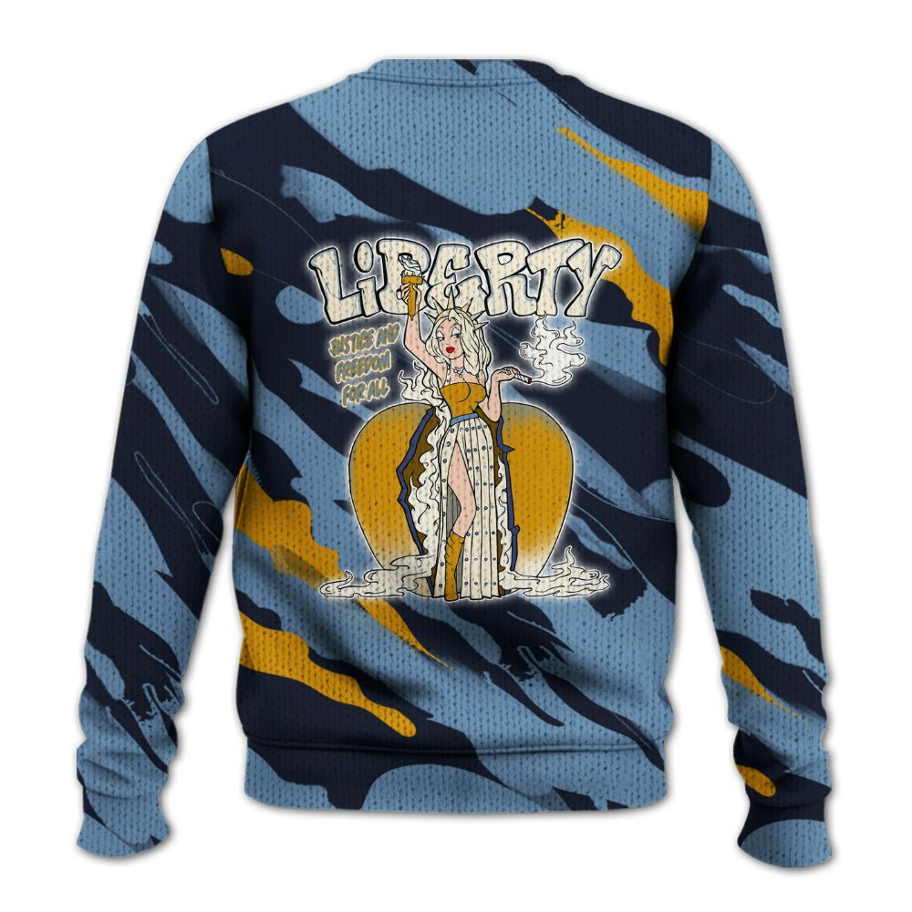 Knitted Sweater To Match High OG First In Flight 1s - Midwest Cartoon Colored