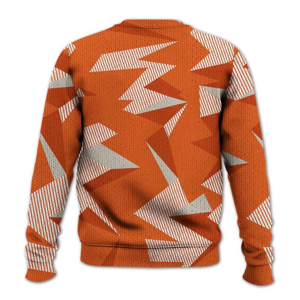 Knitted Sweater To Match High OG Starfish 1s - Geometric Camouflage Pattern