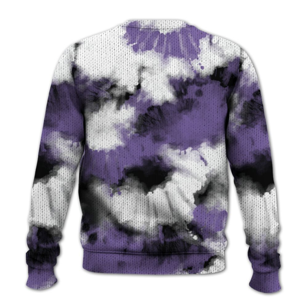 Knitted Sweater To Match Dunk Low Black Raspberry - Tie Dye FK Around Find Out