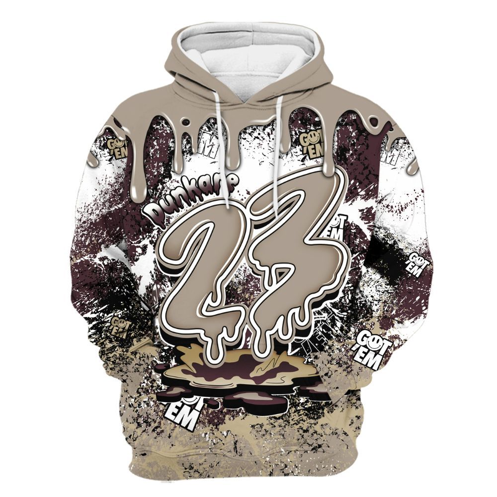 Hoodie To Match AMM Retro Phantom 4s - Dripping 23 Drip All Over Print