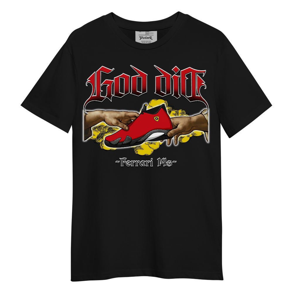 Shirt To Match Ferrari 14s - God Did Sneaker Graphic