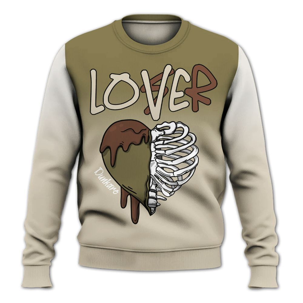 Sweatshirt To Match Sail Neutral Olive 6s - Loser Lover Dripping All Over Print