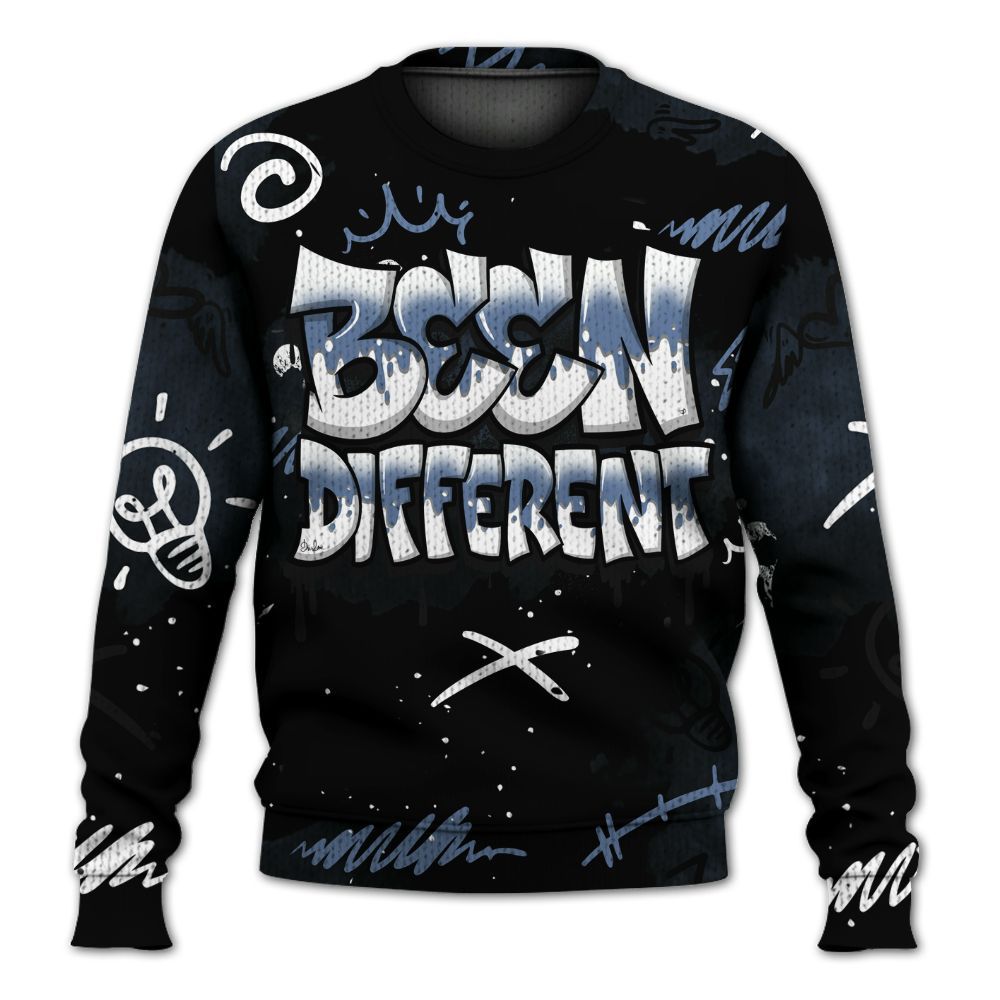 Knitted Sweater To Match Mid Space Jam 1s - Drip Been Di2ferent