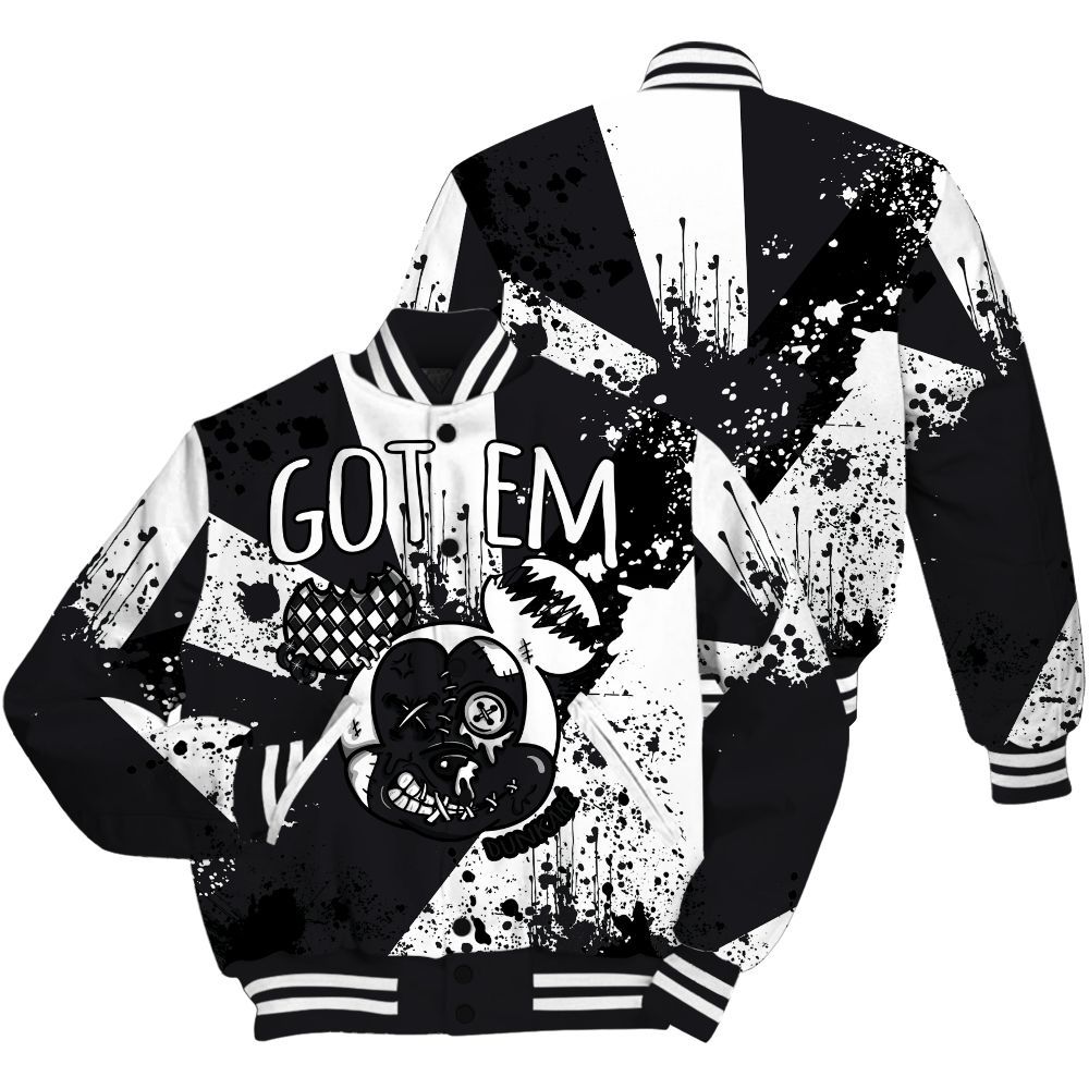 Varsity Jacket To Match White Thunder 4s Shirt, Got Em Drip All Over Print