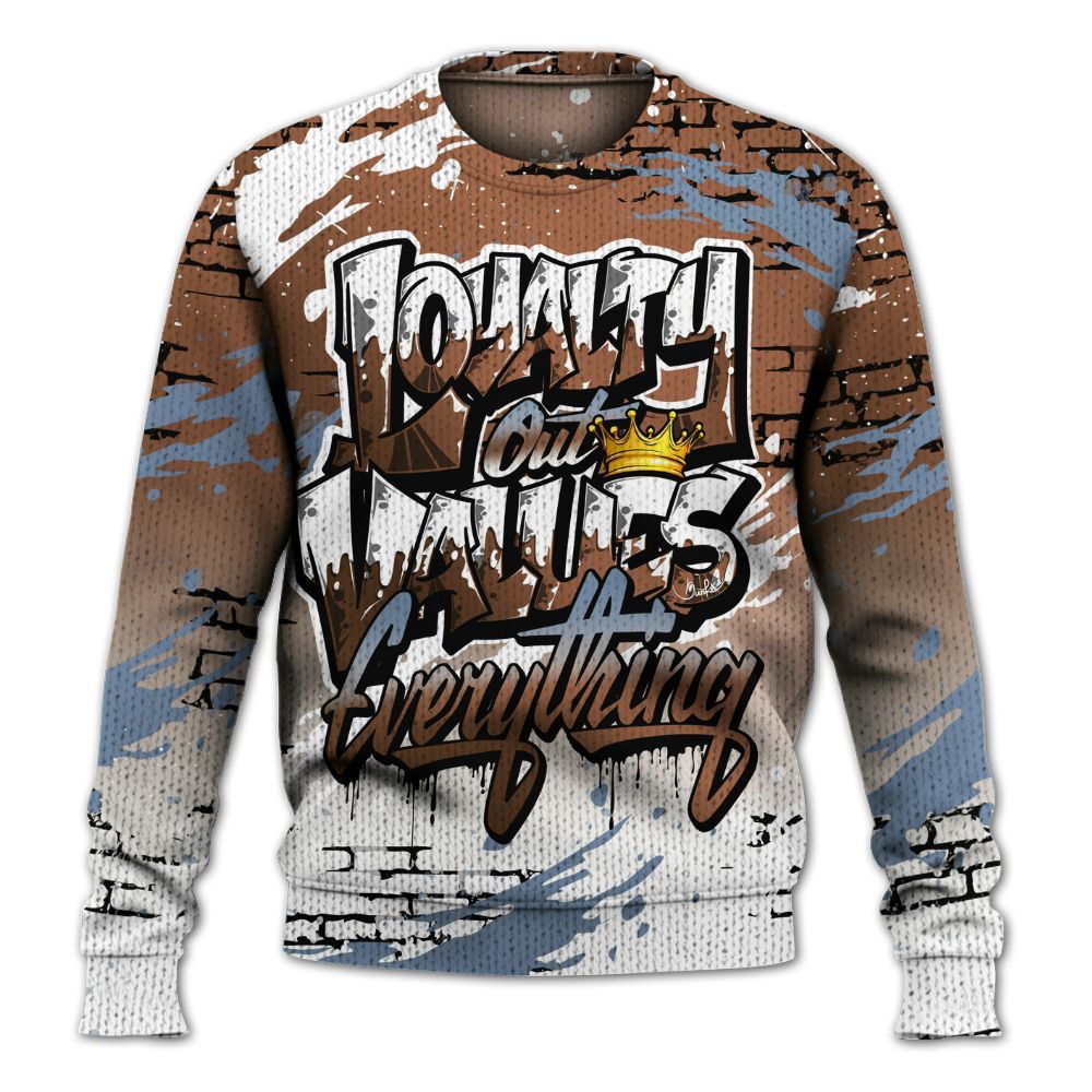 Knitted Sweater To Match Air Foamposite Metallic Copper - Values Of Loyalty Drip