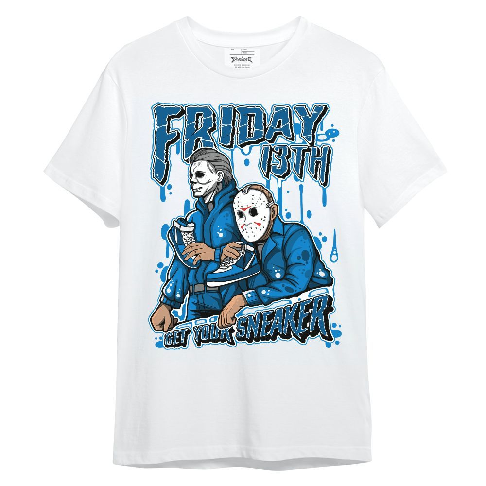 Shirt To Match Military Blue 4s - Friday Halloween Sneakers Graphic Unisex Shirt