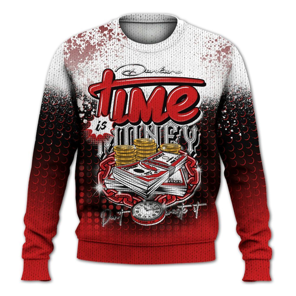 Knitted Sweater To Match Low Bred 11s - Halftone Time Is Money