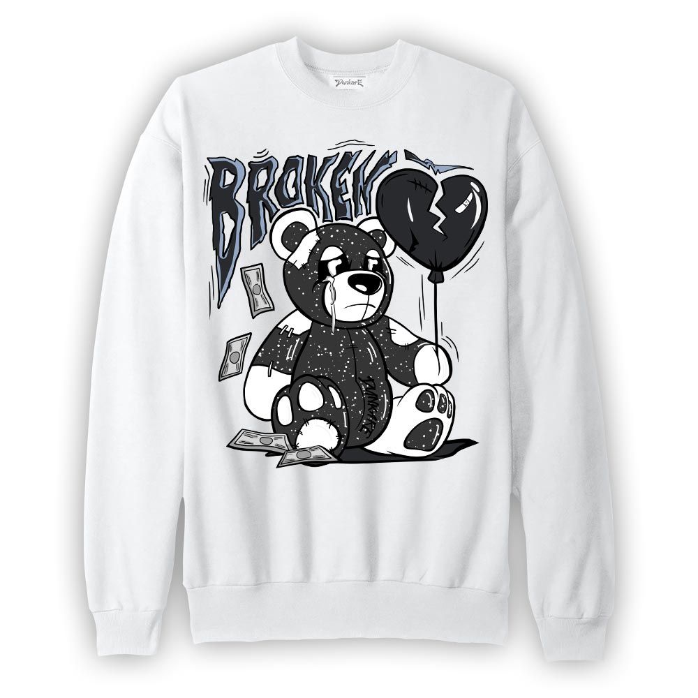 Sweatshirt To match Reverse Black White 6s Sweatshirt - Broken Bear Graphic