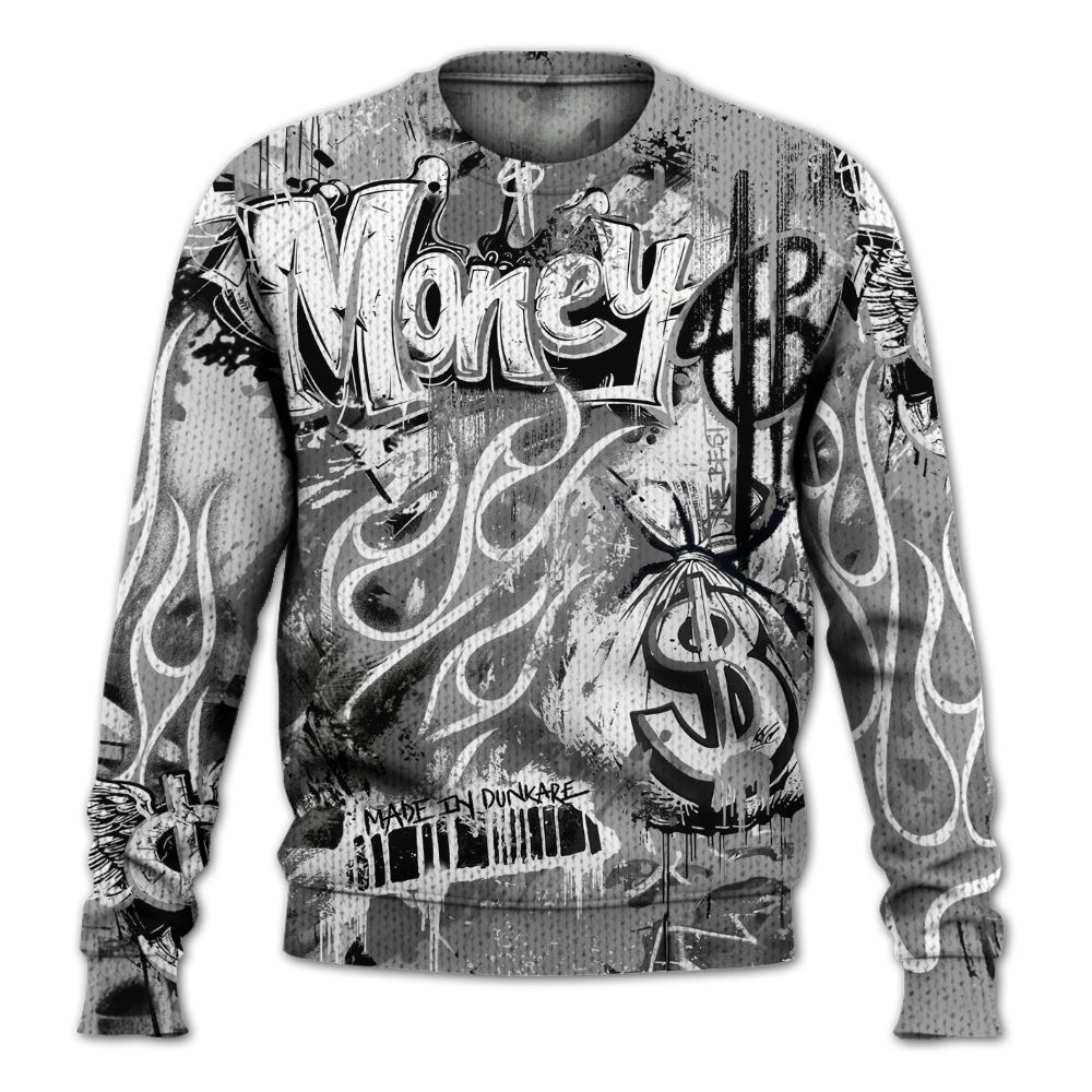 Knitted Sweater To Match Black Wolf Grey 12s - The Best Money