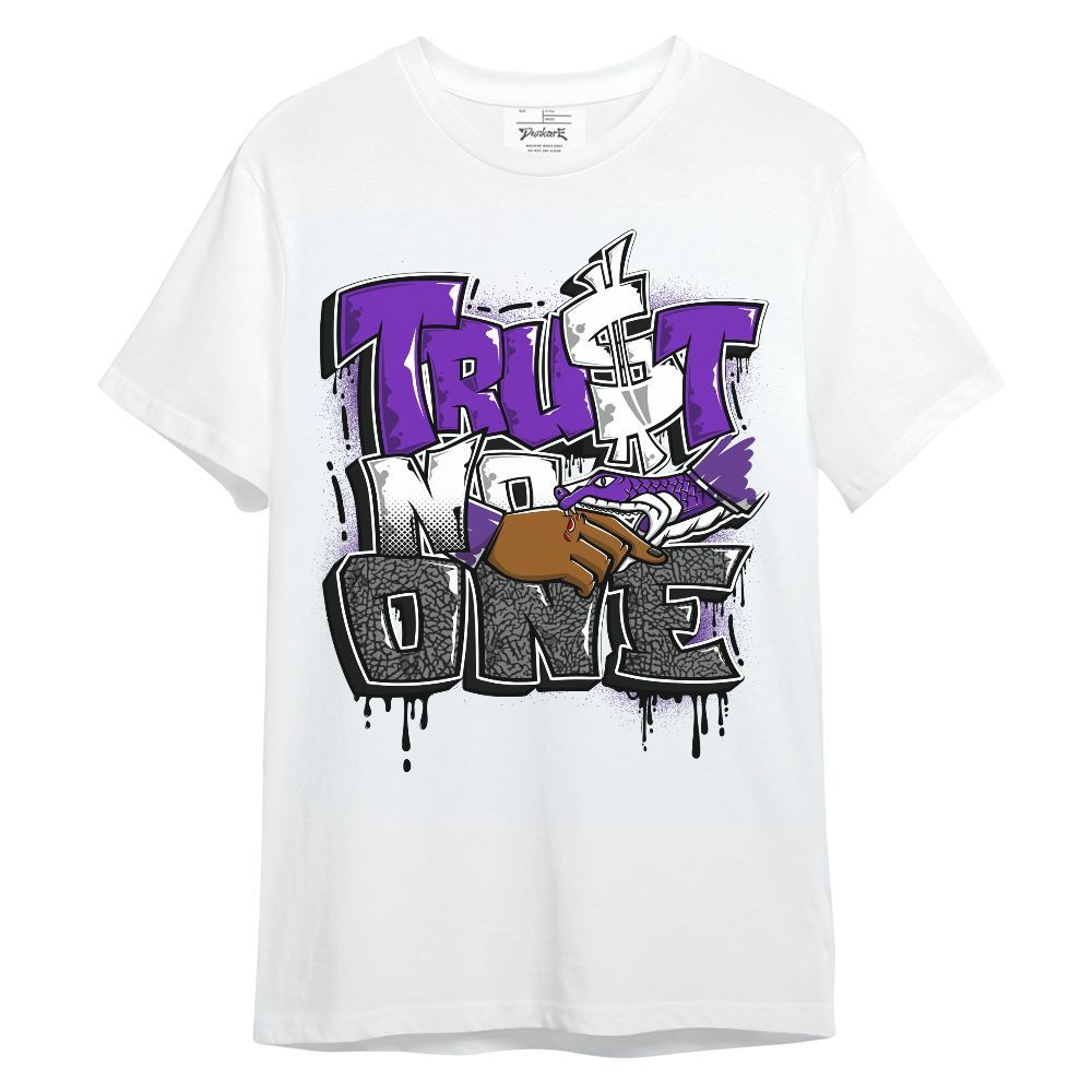 Shirt To Match Retro Dark Iris 3s - Trust No One Drip Unisex Shirt