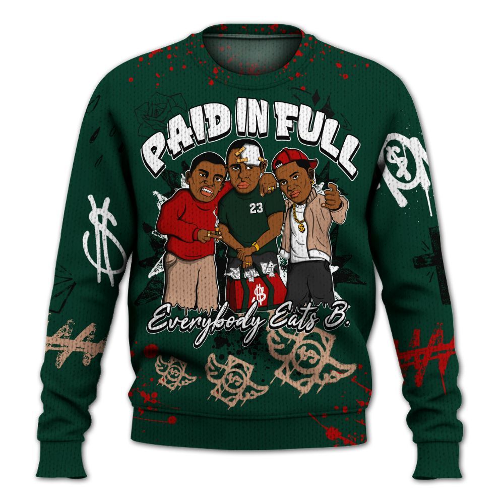Sweater To Match Bin 23 8s - Everybody Paid In Full Crayon Graphic