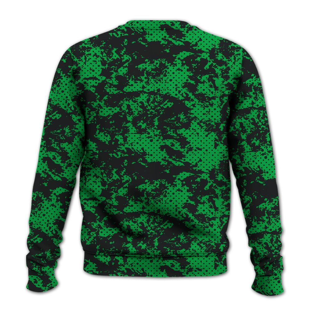 Sweatshirt To Match Low Lucky Green 1s - Show Me The Money Retro All Over Print