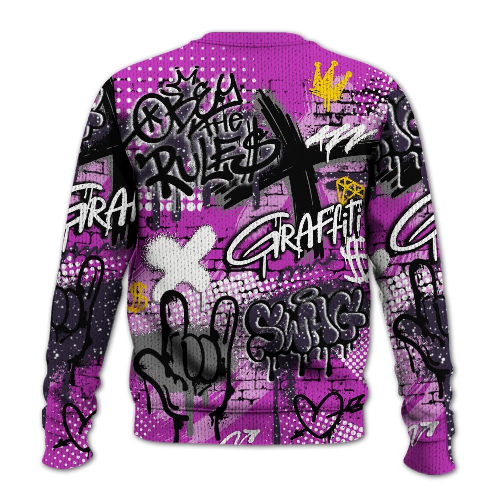 Knitted Sweater To Match Ja 2 Staregazer - True It Real Graffiti Streetwear