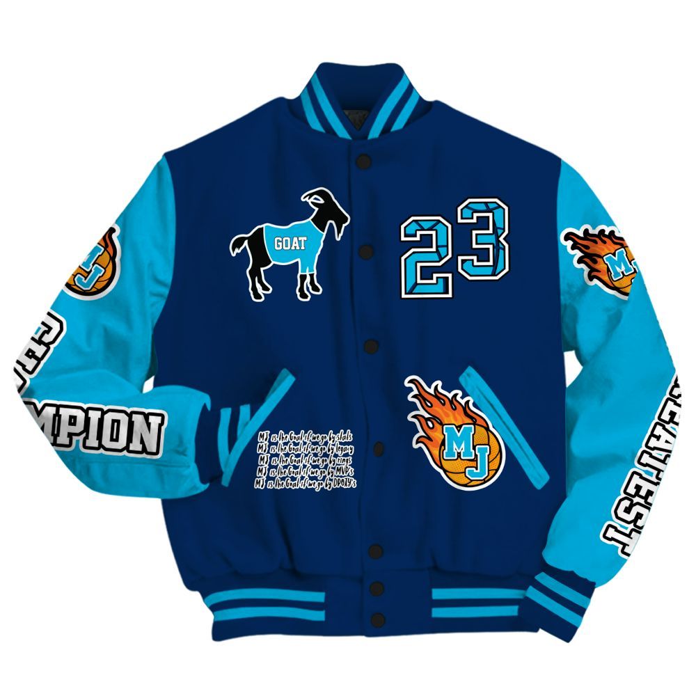 Varsity Jacket To Match Dunk Low GS Electric Algae - 23 G.0.A.T Jump Up Basketball All Over Print